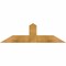 Ekena Millwork Portland Rough Sawn Timber Gable Bracket, Western Red Cedar, 36"W x 10"H x 4"D x 4"F, 7/12 Pitch GBW036X10X0404POR00RWR - alternate 1